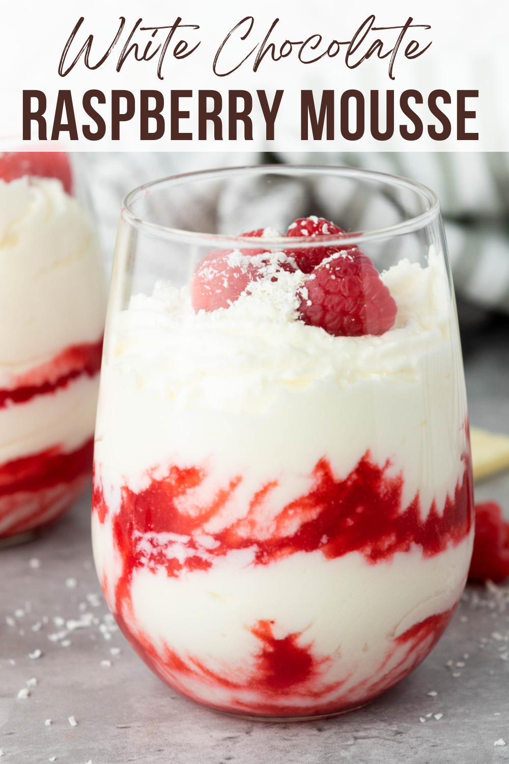 White Chocolate Raspberry Mousse