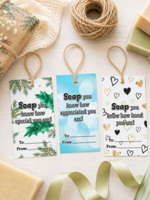 ​Soap You Know How Special, Loved, Appreciated You Are! Printable Gift Tags