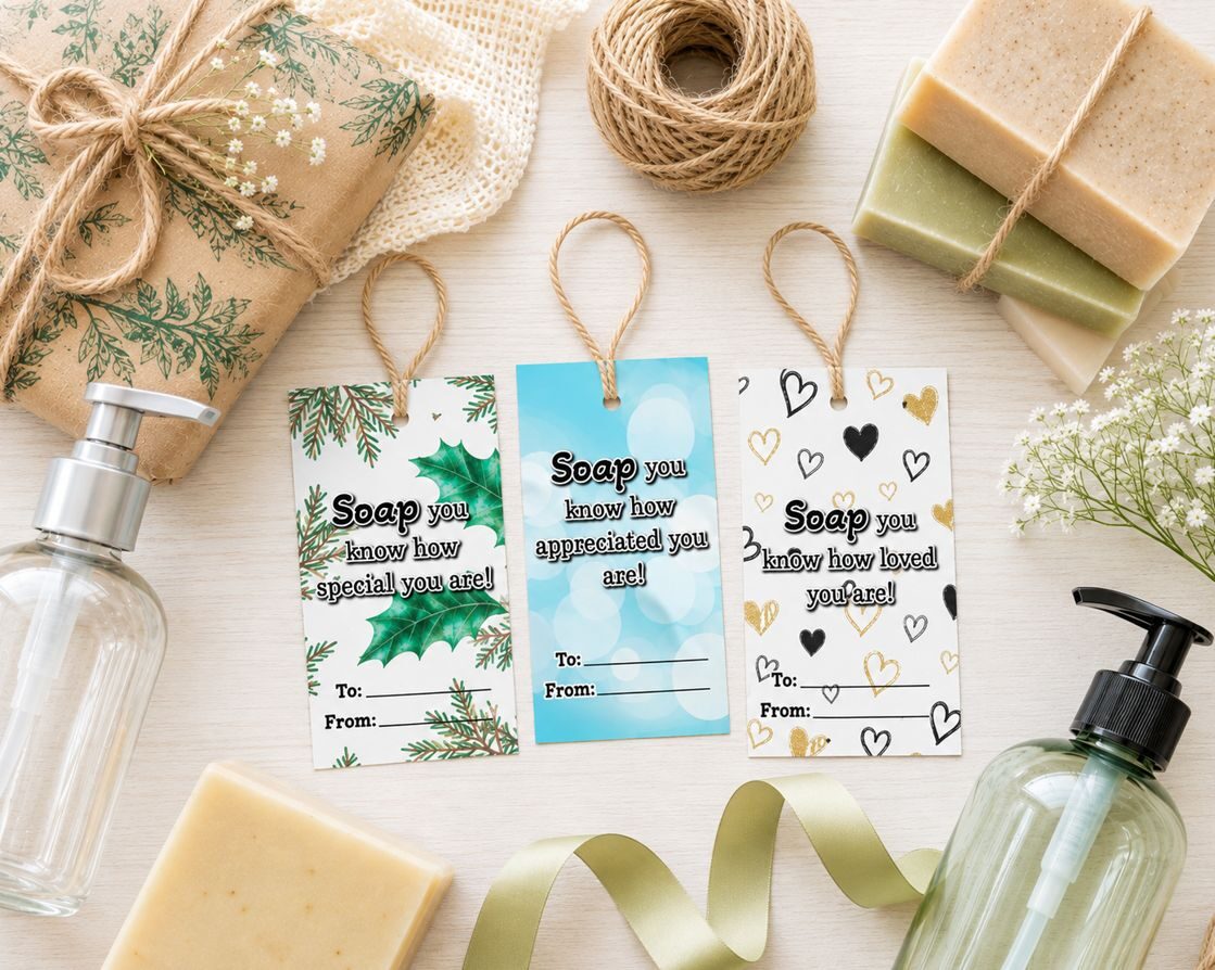 Soap You Know How Special, Loved, Appreciated You Are! Printable Gift Tags