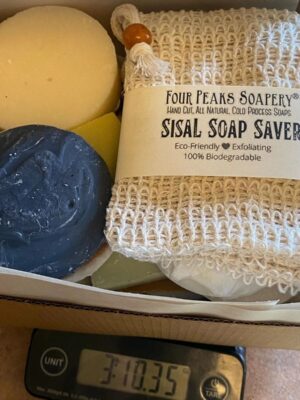 HUGE Box of Soap Ends | Imperfect Soap | Natural Soap Ends + 2 BONUS Sisal Soap Savers