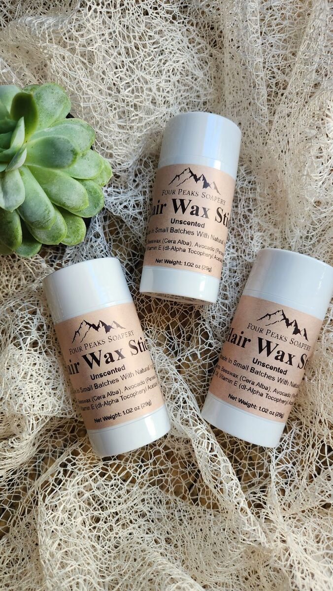 Natural Hair Wax Stick for Flyaways & Frizz Control