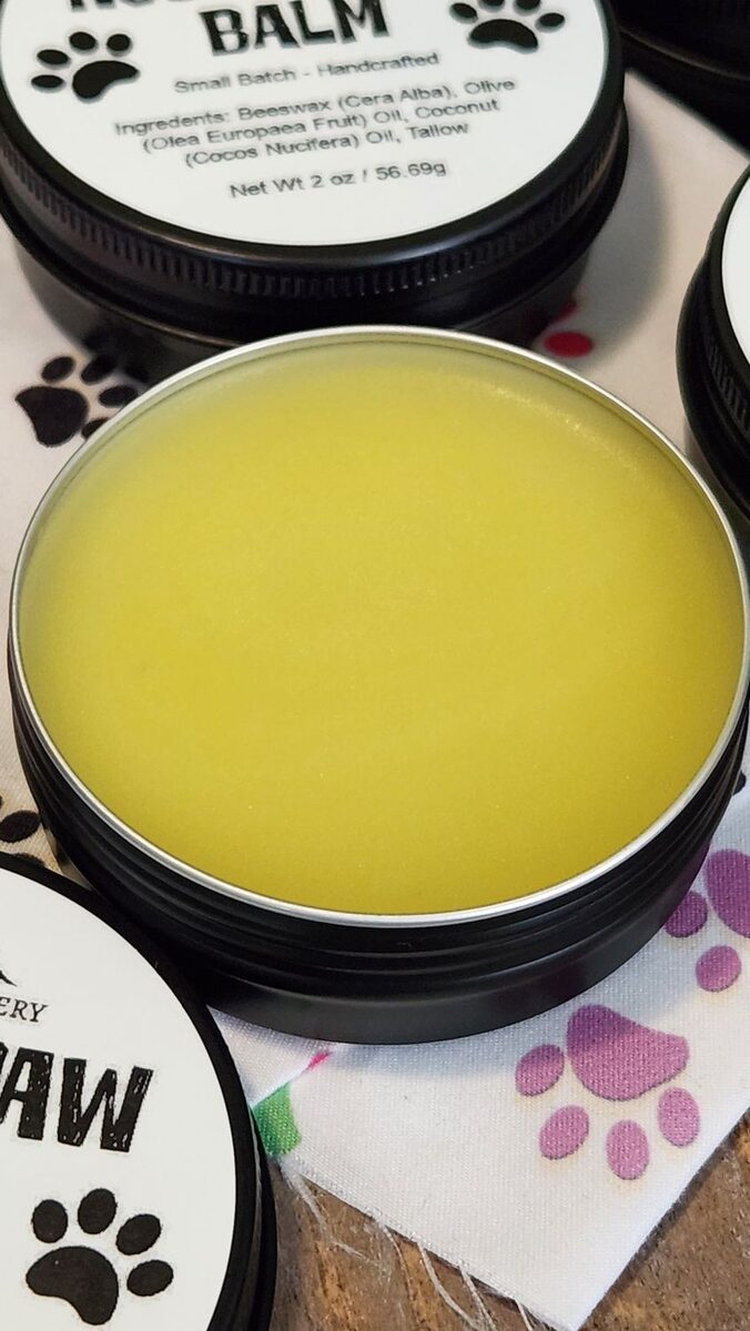 Natural Nose & Paw Balm for Dogs & Cats | 2 oz Pet Paw Balm | Moisturizing Paw & Nose Butter | Safe if Licked