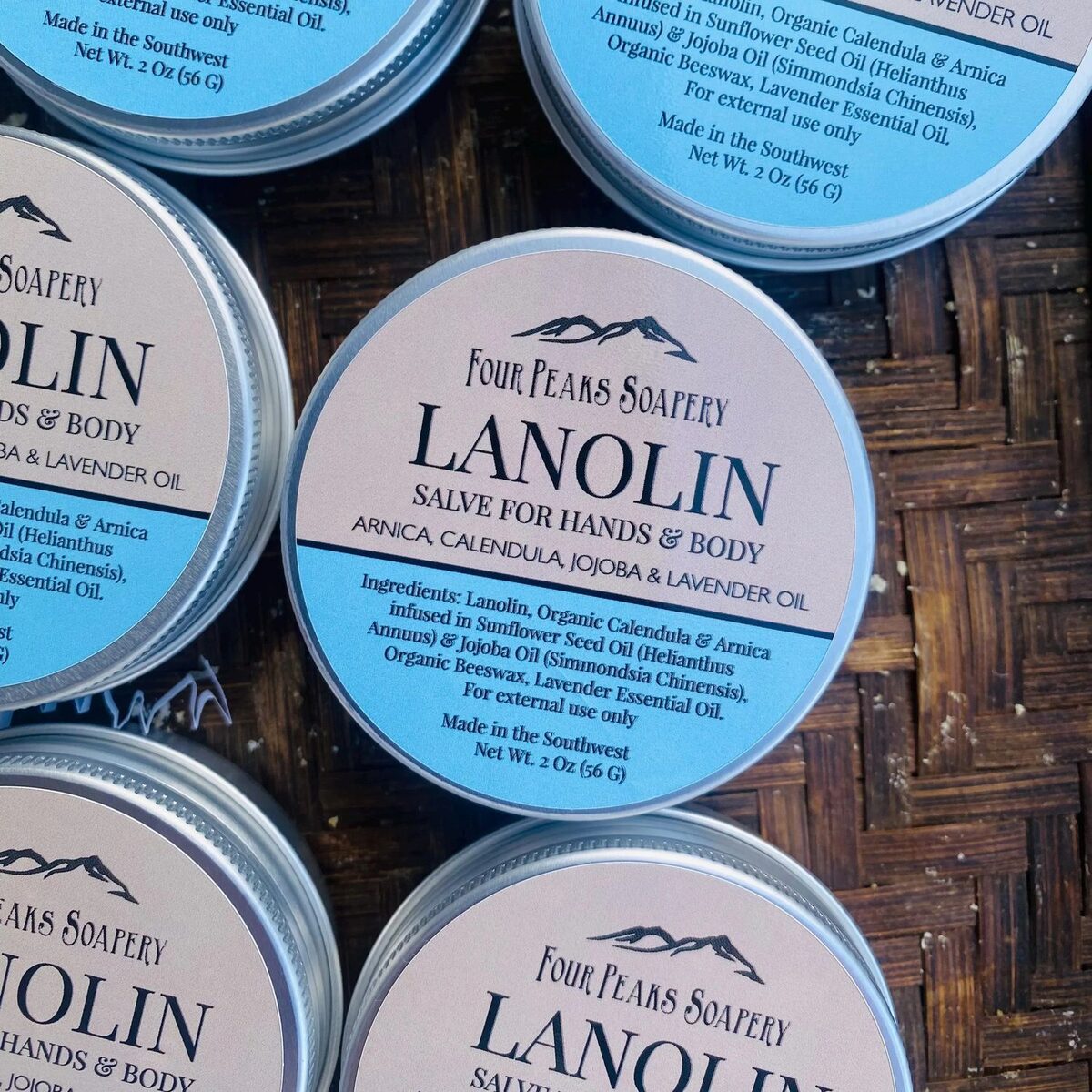 Lanolin Skin and Body Salve 2 oz Tin + Bonus Lip Balm