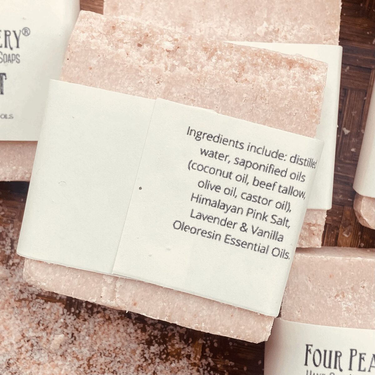 Lavender Vanilla Himalayan Pink Salt Soap Bars