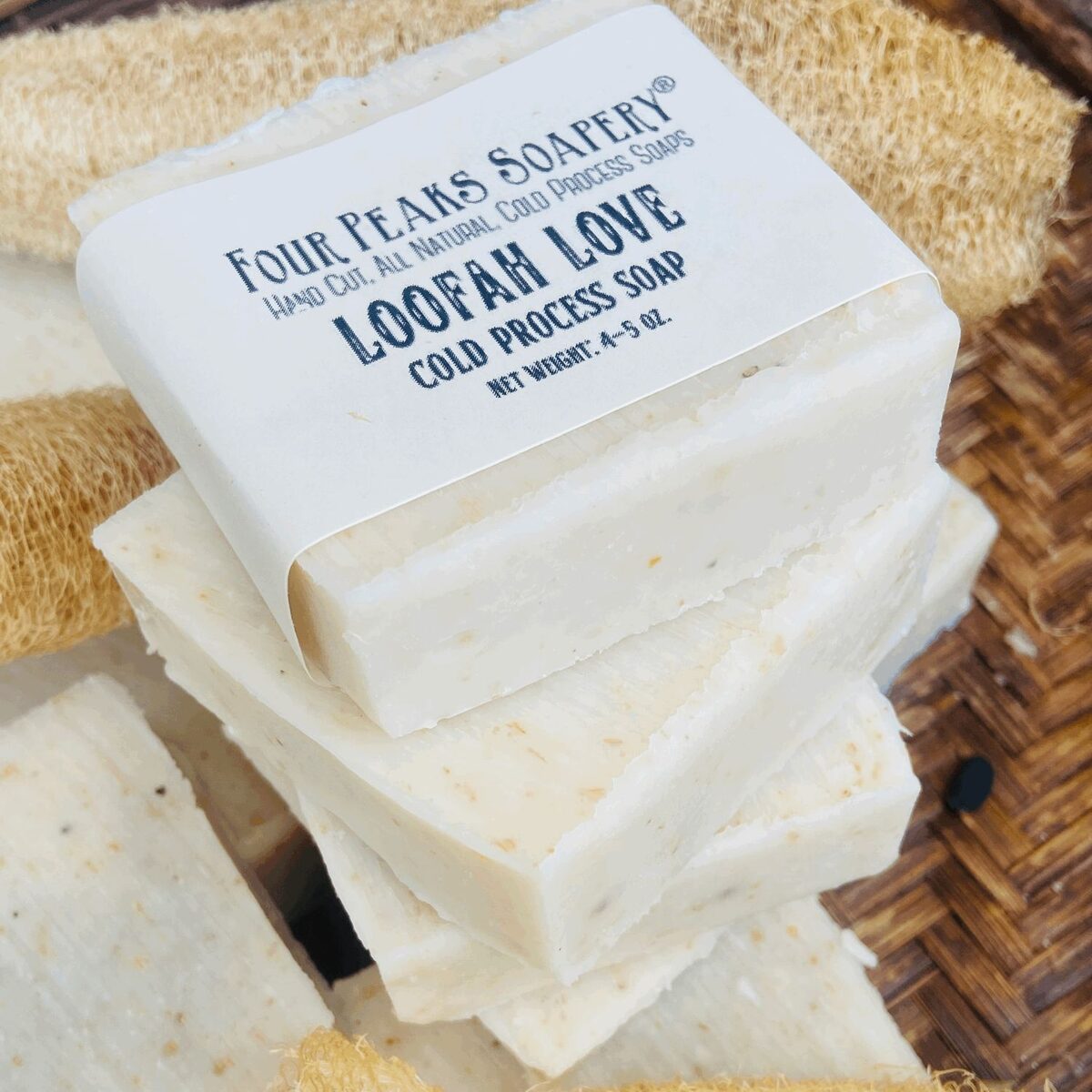 Loofah Cold Process Tallow Soap