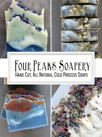 Four Peaks Soapery - Hand Cut, All Natural, Cold Process Soaps
